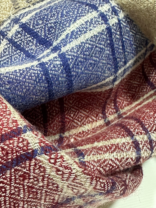 Kashmiri Classics Stole – Maritime Check