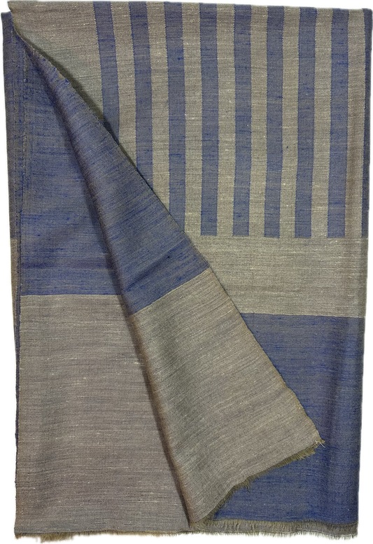Kashmiri Reversible Double Face - Marine & Sand