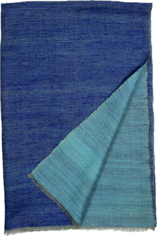 Kashmiri Double Face - Marine & Aquamarine