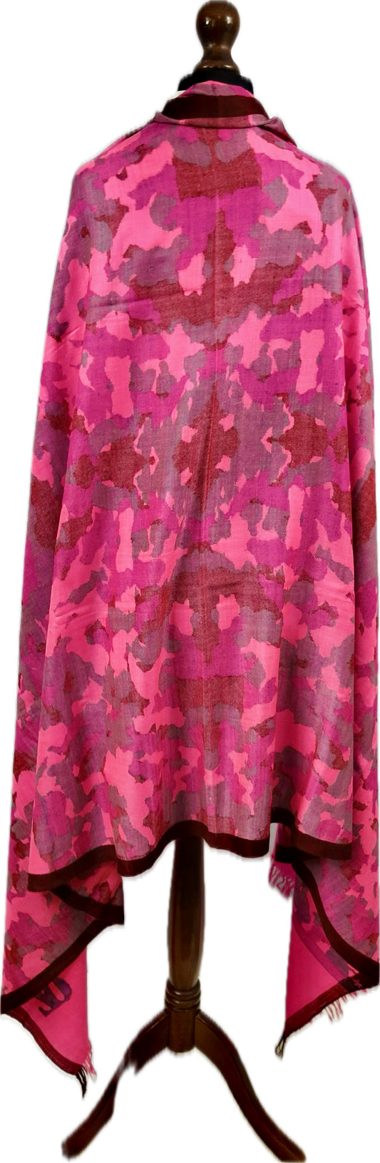 Kani Cashmere Shawl - Camouflage pink