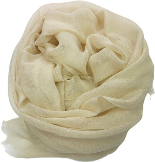Tanu Cashmere Shawl - Ivory