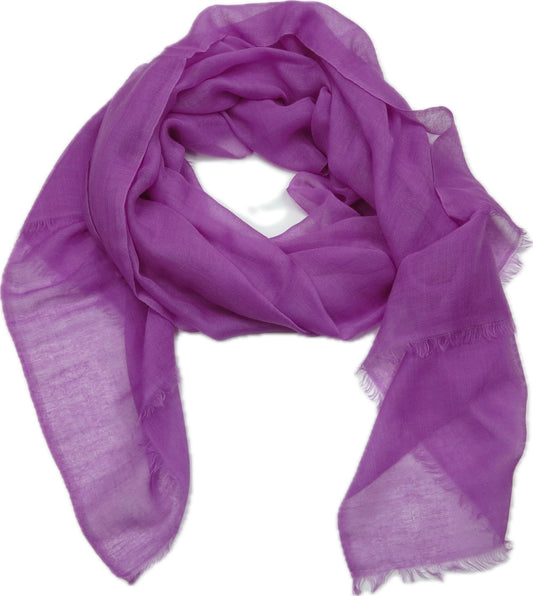 Tanu Cashmere Shawl - Damson