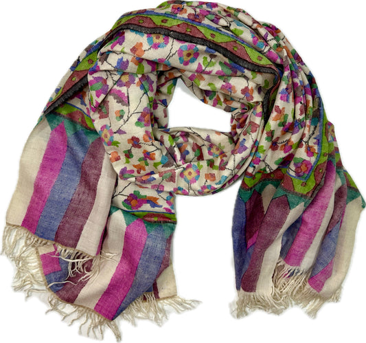 Kani Cashmere Shawl - Nishat Garden