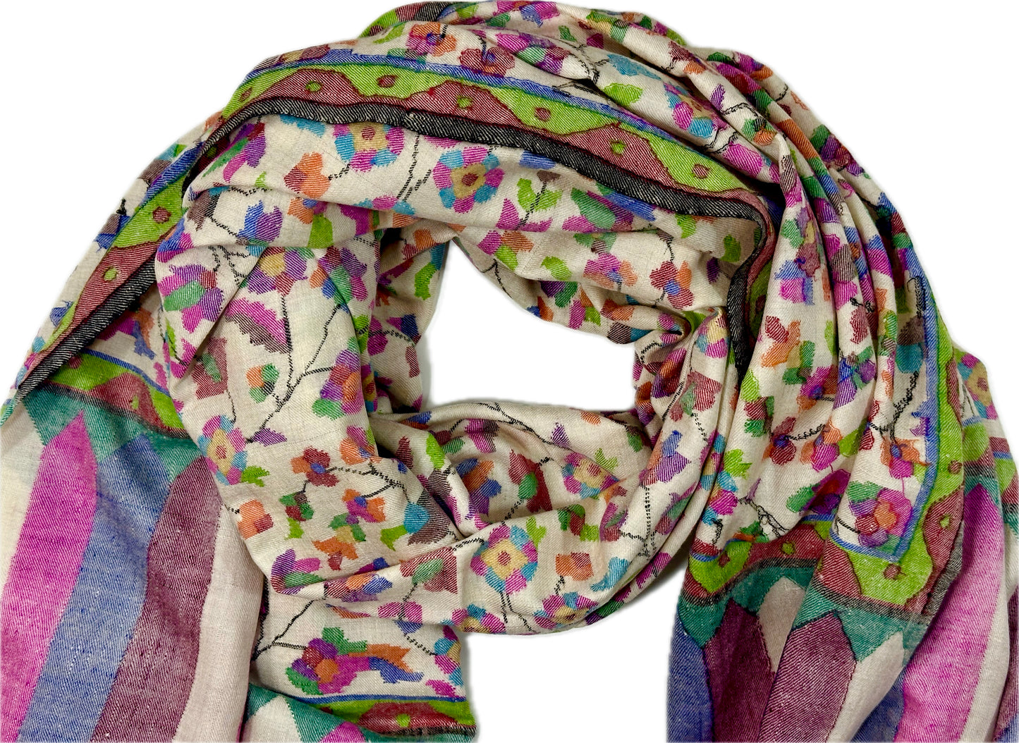Kani Cashmere Shawl - Nishat Garden