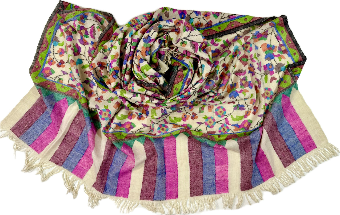 Kani Cashmere Shawl - Nishat Garden