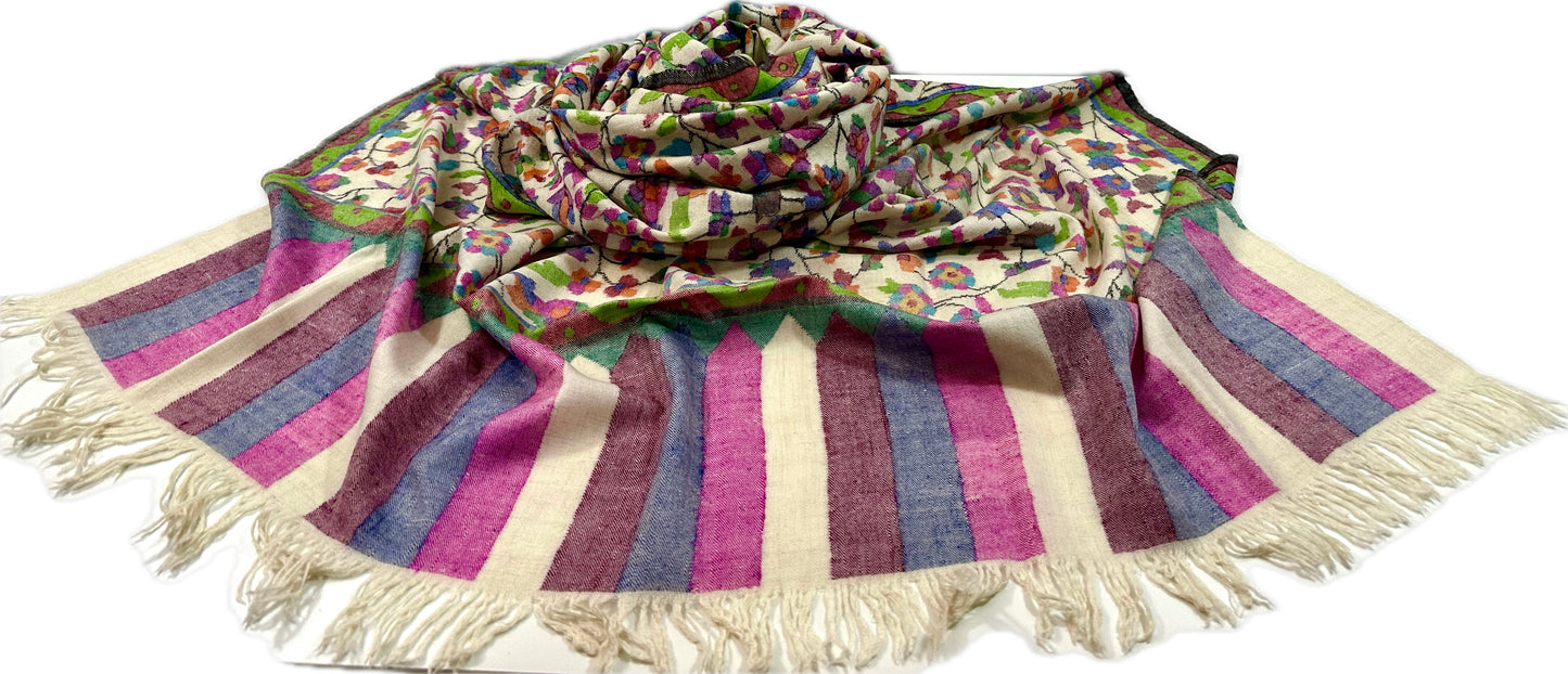 Kani Cashmere Shawl - Nishat Garden