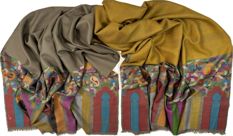 Kani Cashmere Shawl - Reversible