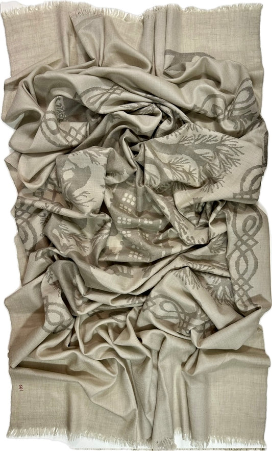 Kani Cashmere Shawl - Swiss Scheerenschnitt
