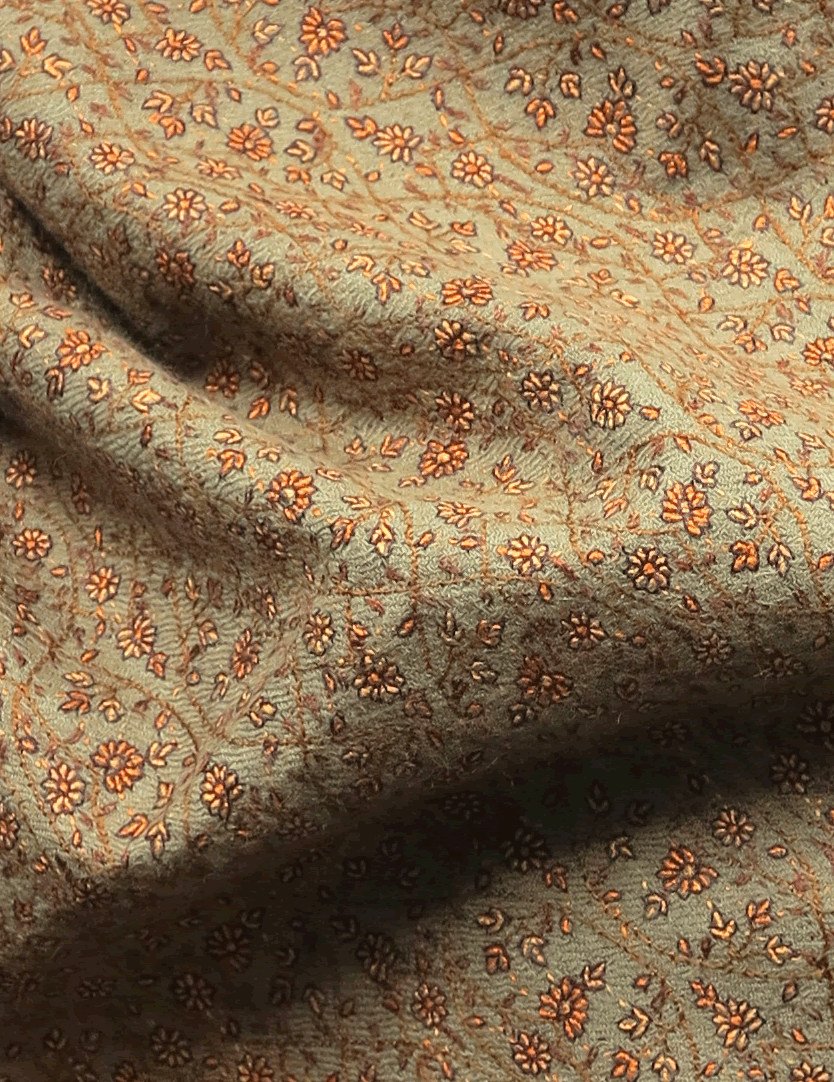 Hand-Embroidered Sozni Shawl